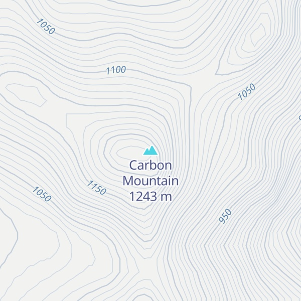 Map of Carbon Mountain