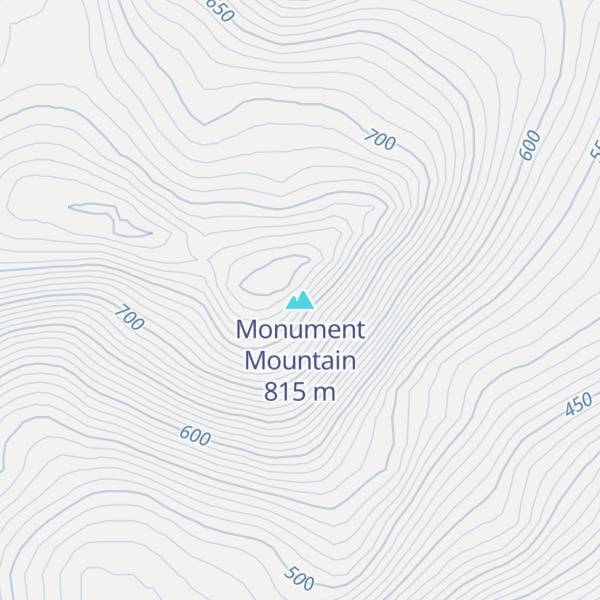 Map of Monument Mountain