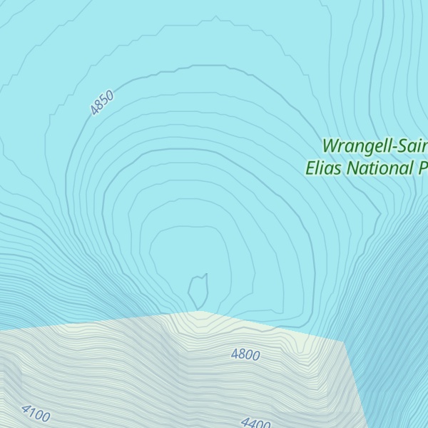 Map of Mount Sanford