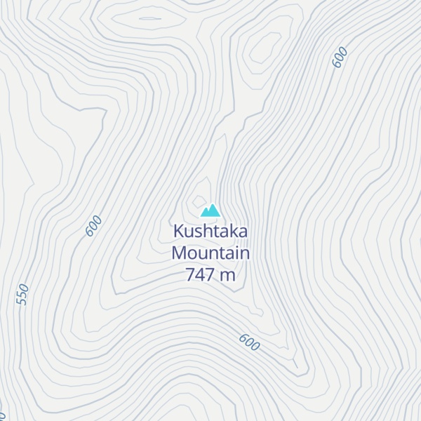 Map of Kushtaka Mountain