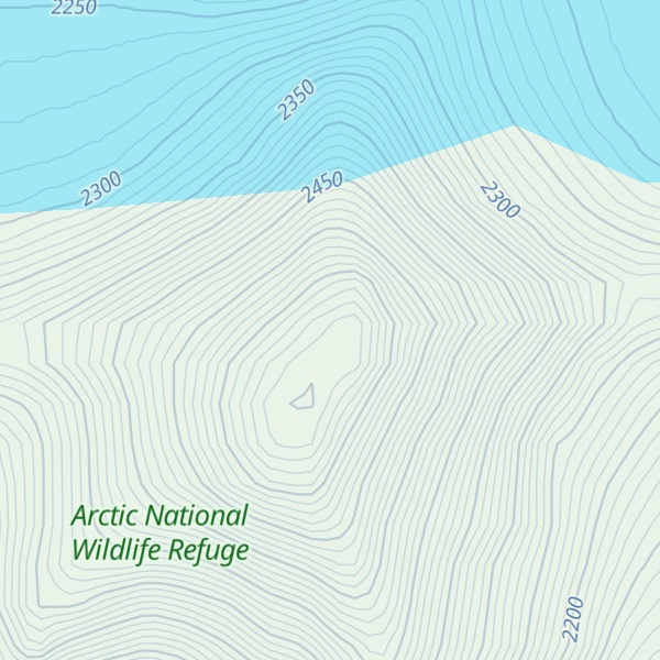 Map of Tugak Peak