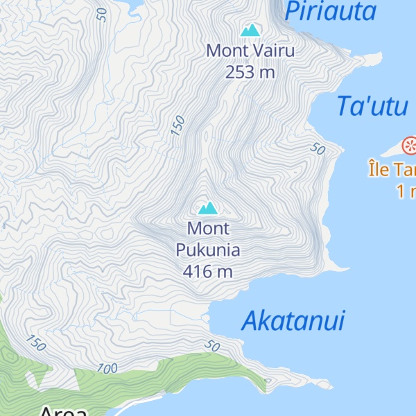 Map of Mont Pukunia