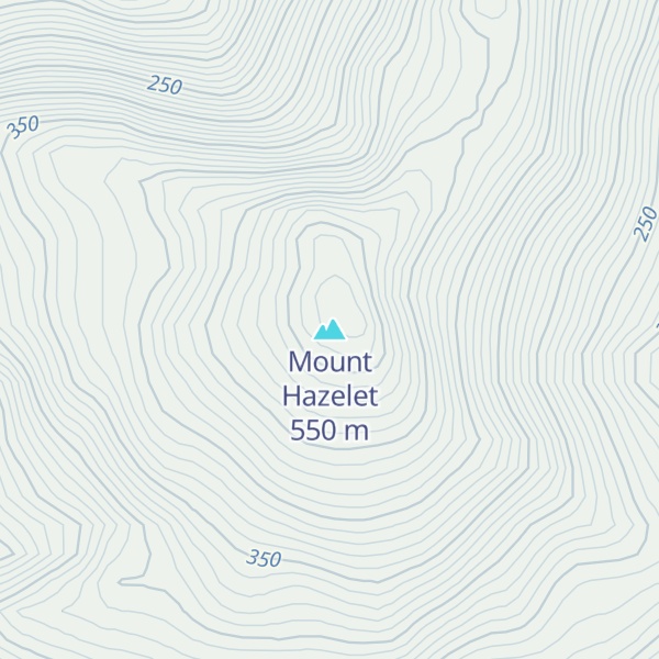 Map of Mount Hazelet