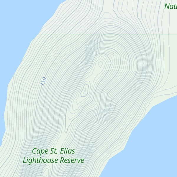 Map of Cape Saint Elias