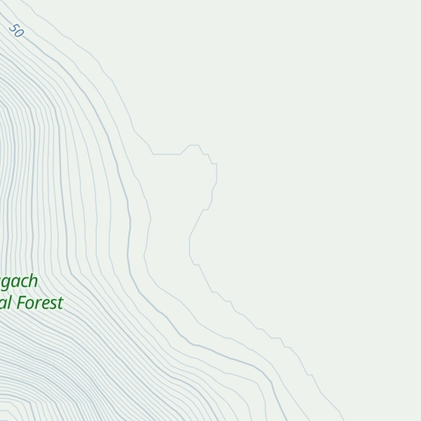 Map of Martin Lake Cabin