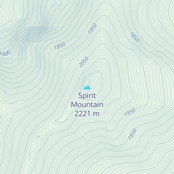 Map of Spirit Mountain