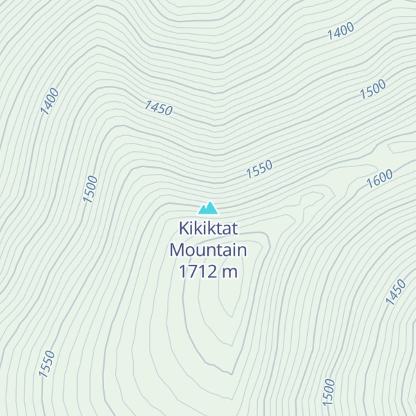 Map of Kikiktat Mountain