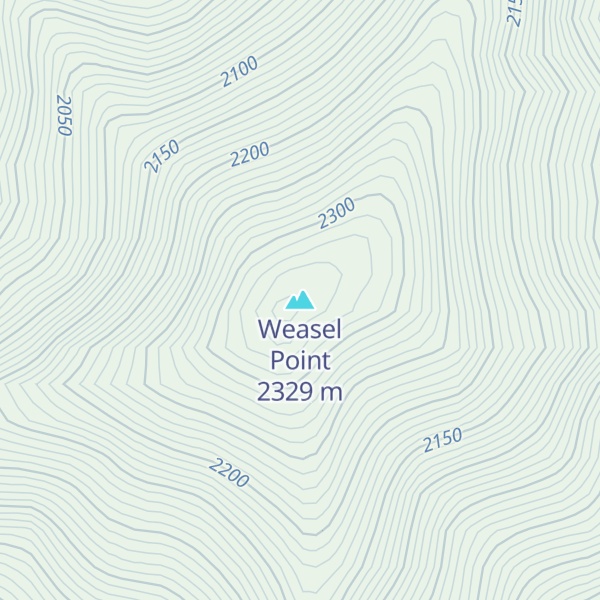 Map of Weasel Point