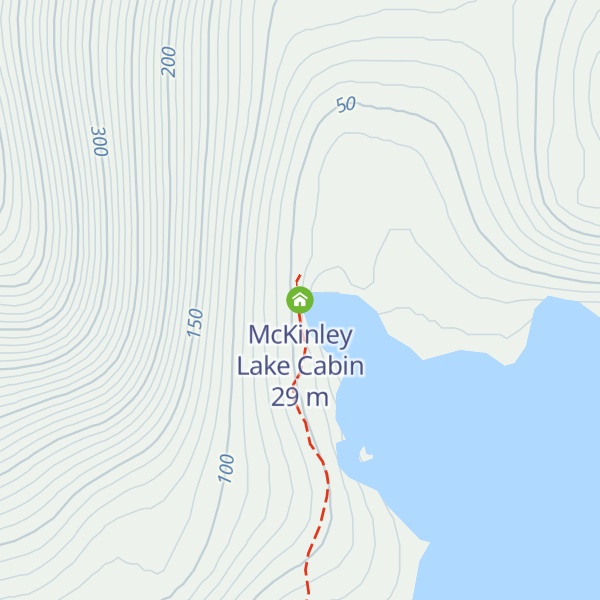 Map of McKinley Lake Cabin