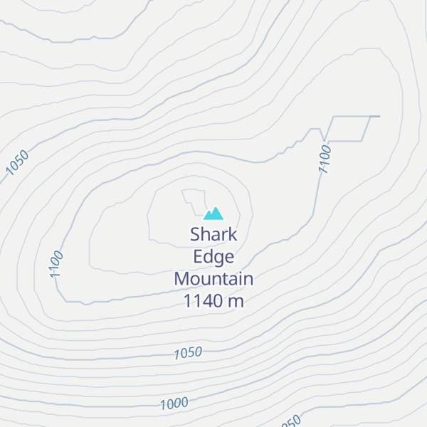 Map of Shark Edge Mountain