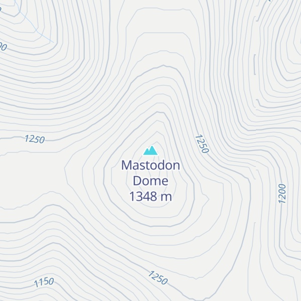 Map of Mastodon Dome
