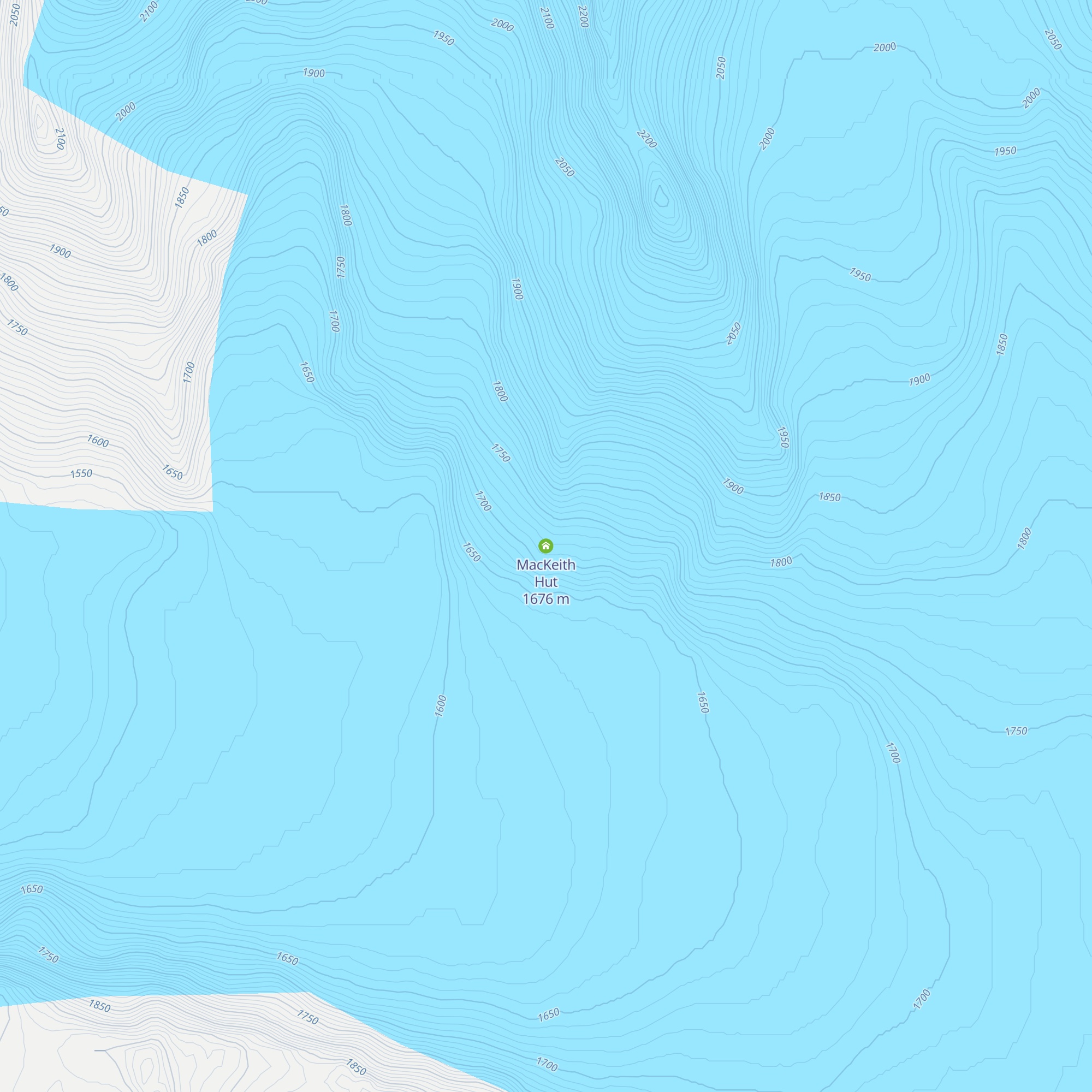 MacKeith Hut map