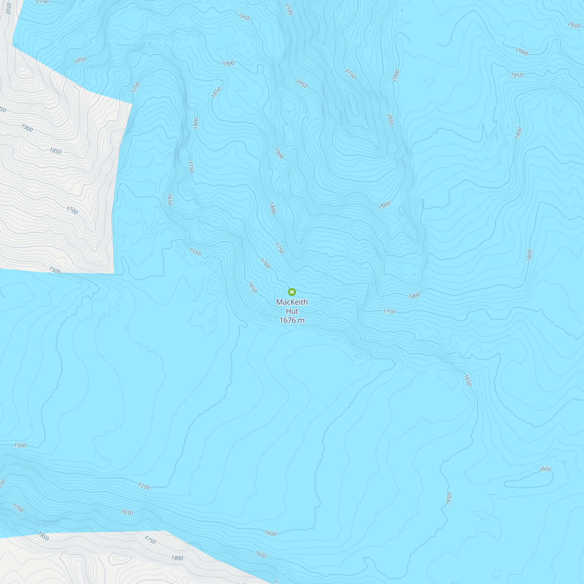 MacKeith Hut map