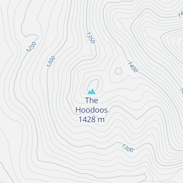 Map of The Hoodoos