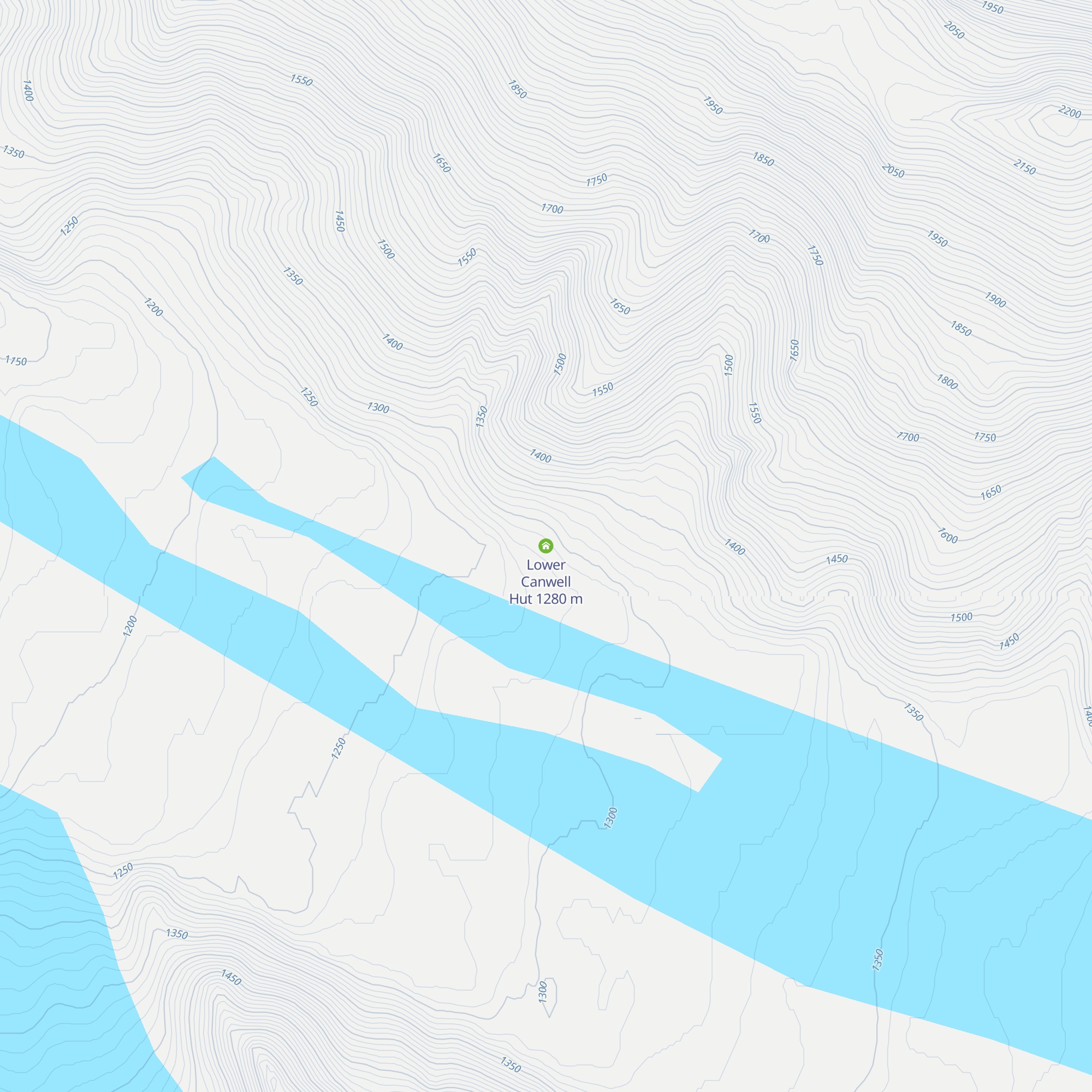 Lower Canwell Hut map