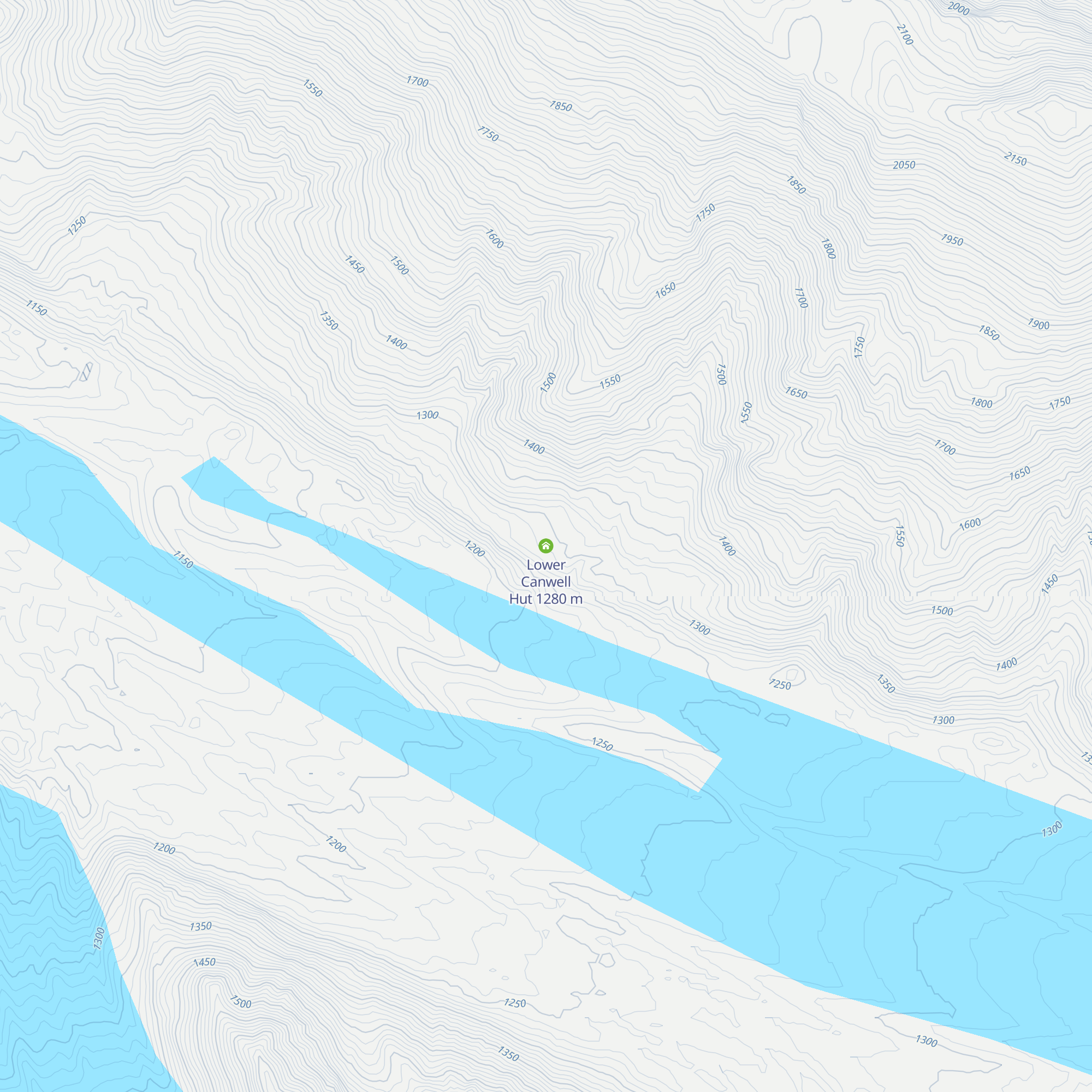 Lower Canwell Hut map
