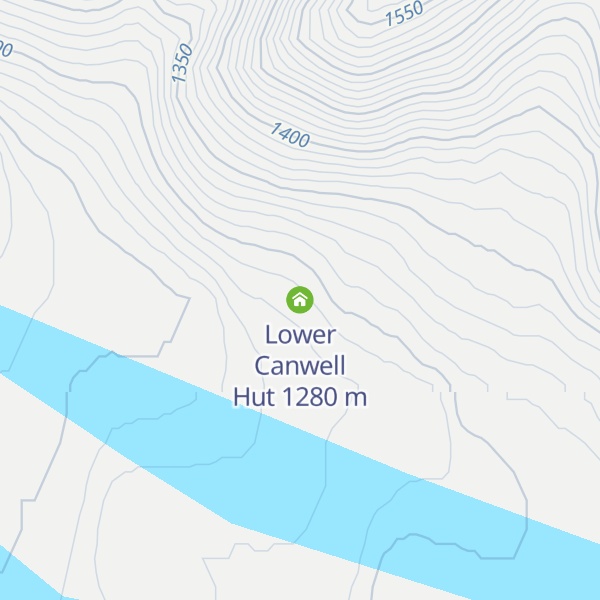 Map of Lower Canwell Hut