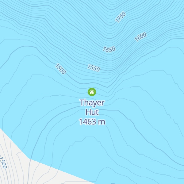 Map of Thayer Hut