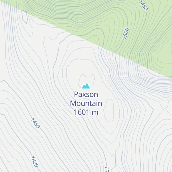 Map of Paxson Mountain