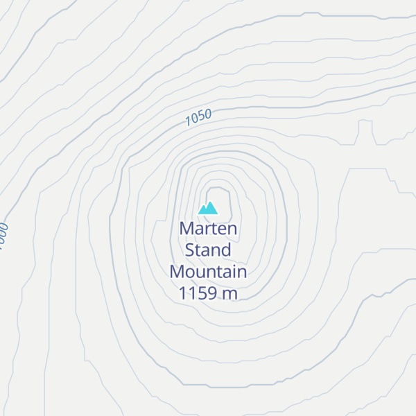 Map of Marten Stand Mountain