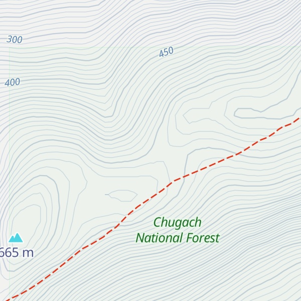 Map of Alice Smith Ridge Shelter