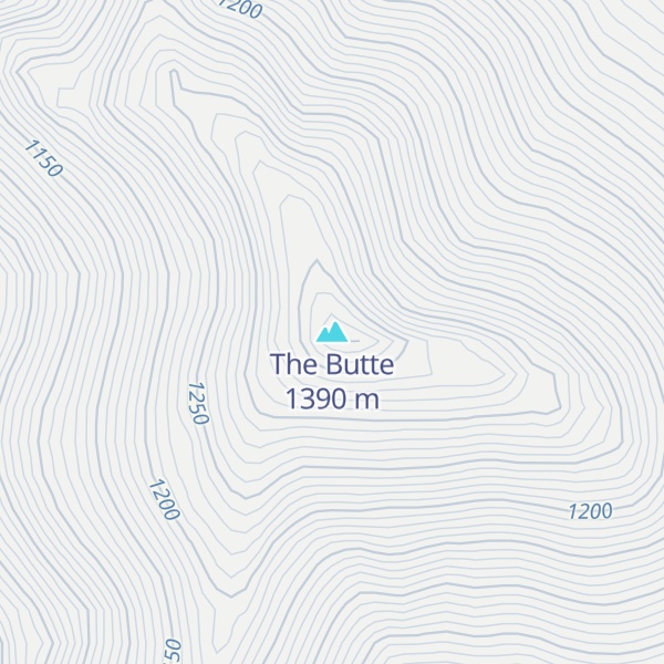 Map of The Butte