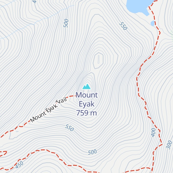 Map of Mount Eyak