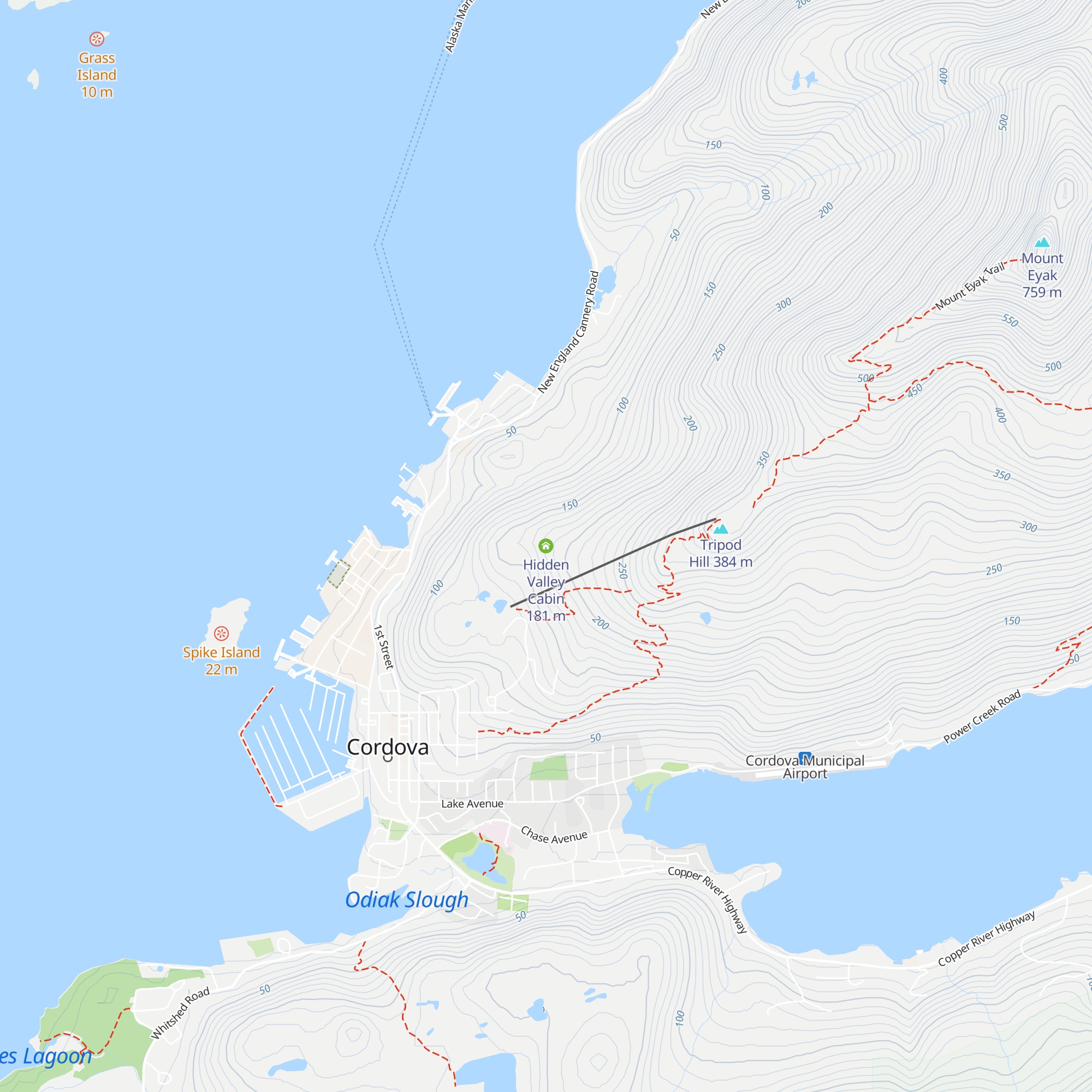 Hidden Valley Cabin map