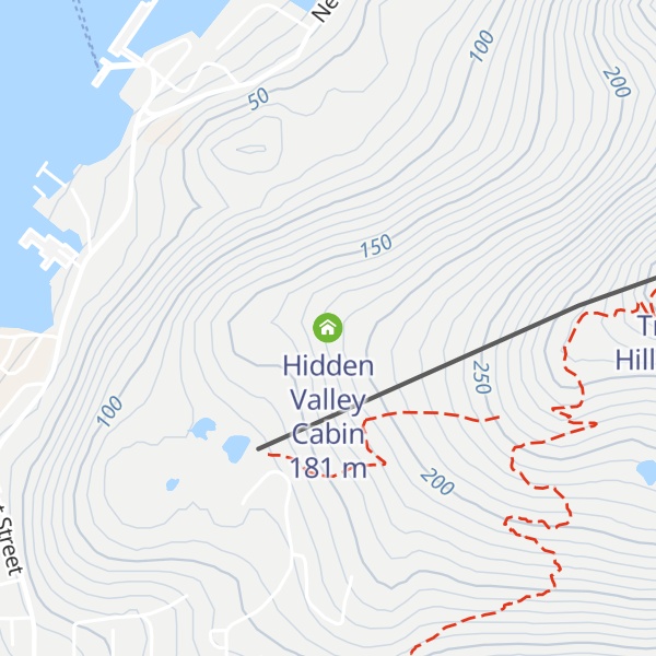 Map of Hidden Valley Cabin