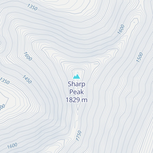 Map of Sharp Peak