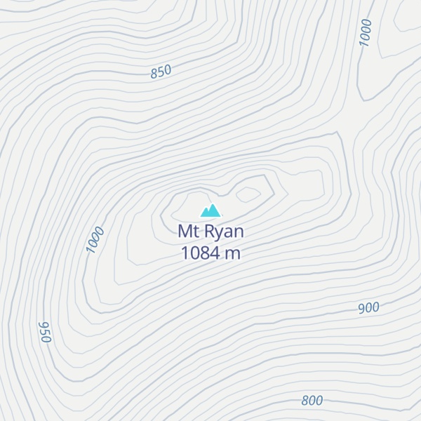 Map of Mt Ryan