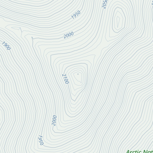Map of Mount Salisbury
