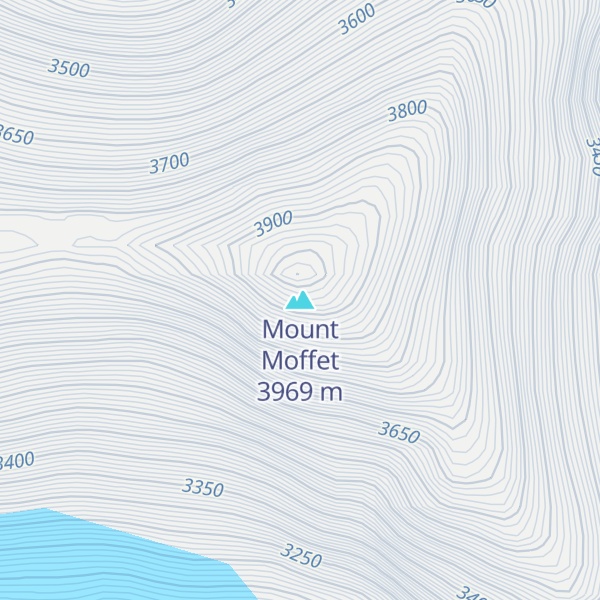 Map of Mount Moffet