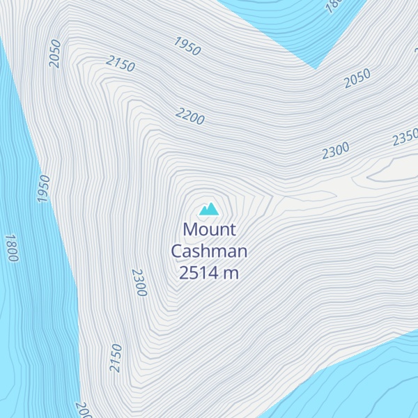 Map of Mount Cashman