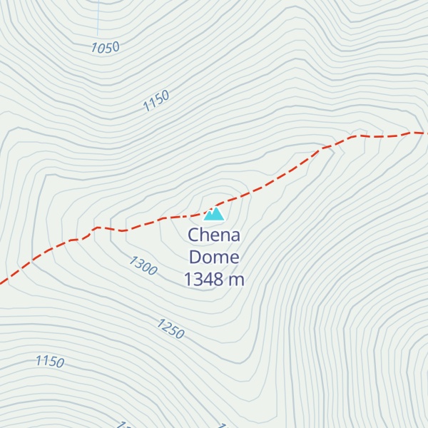 Map of Chena Dome