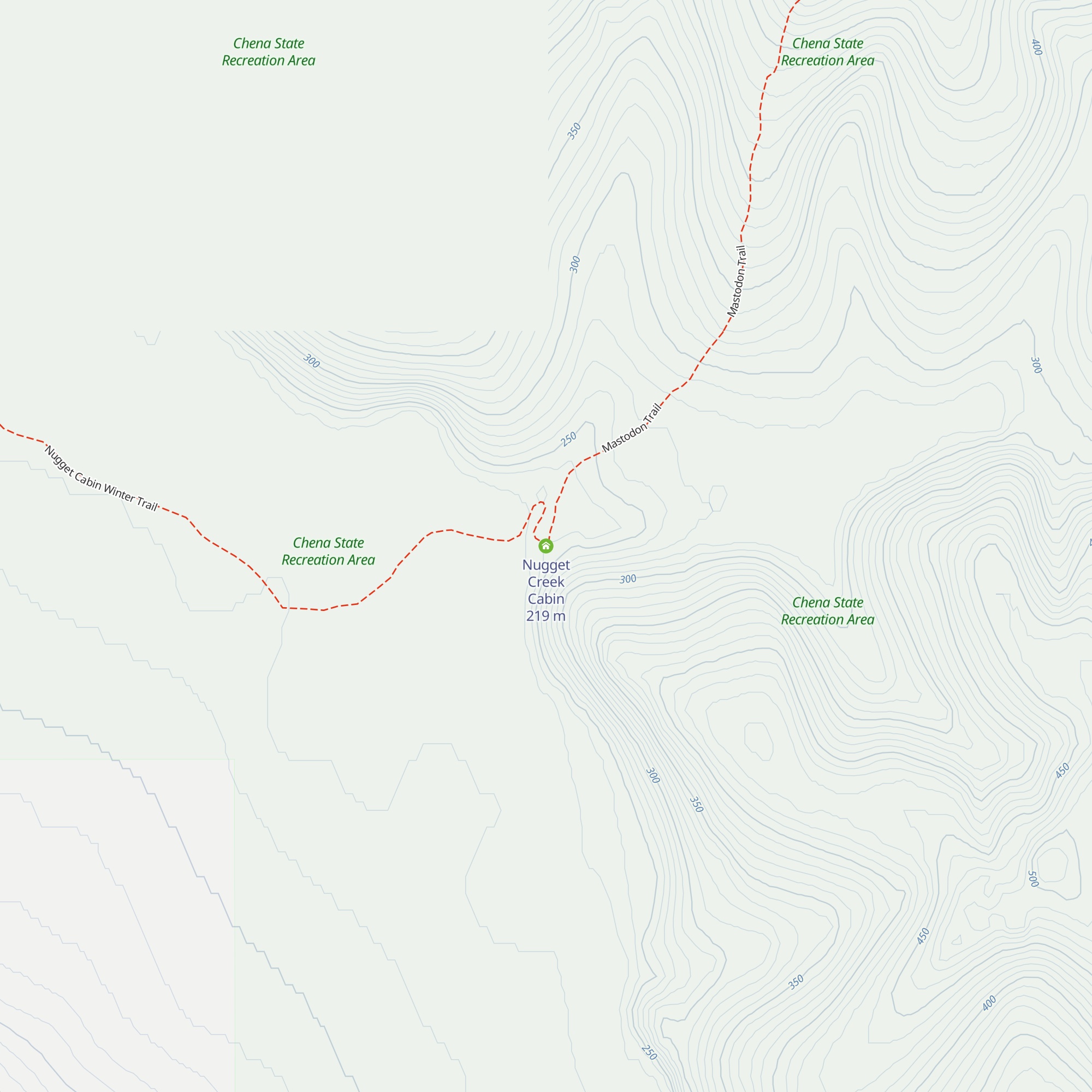 Nugget Creek Cabin map