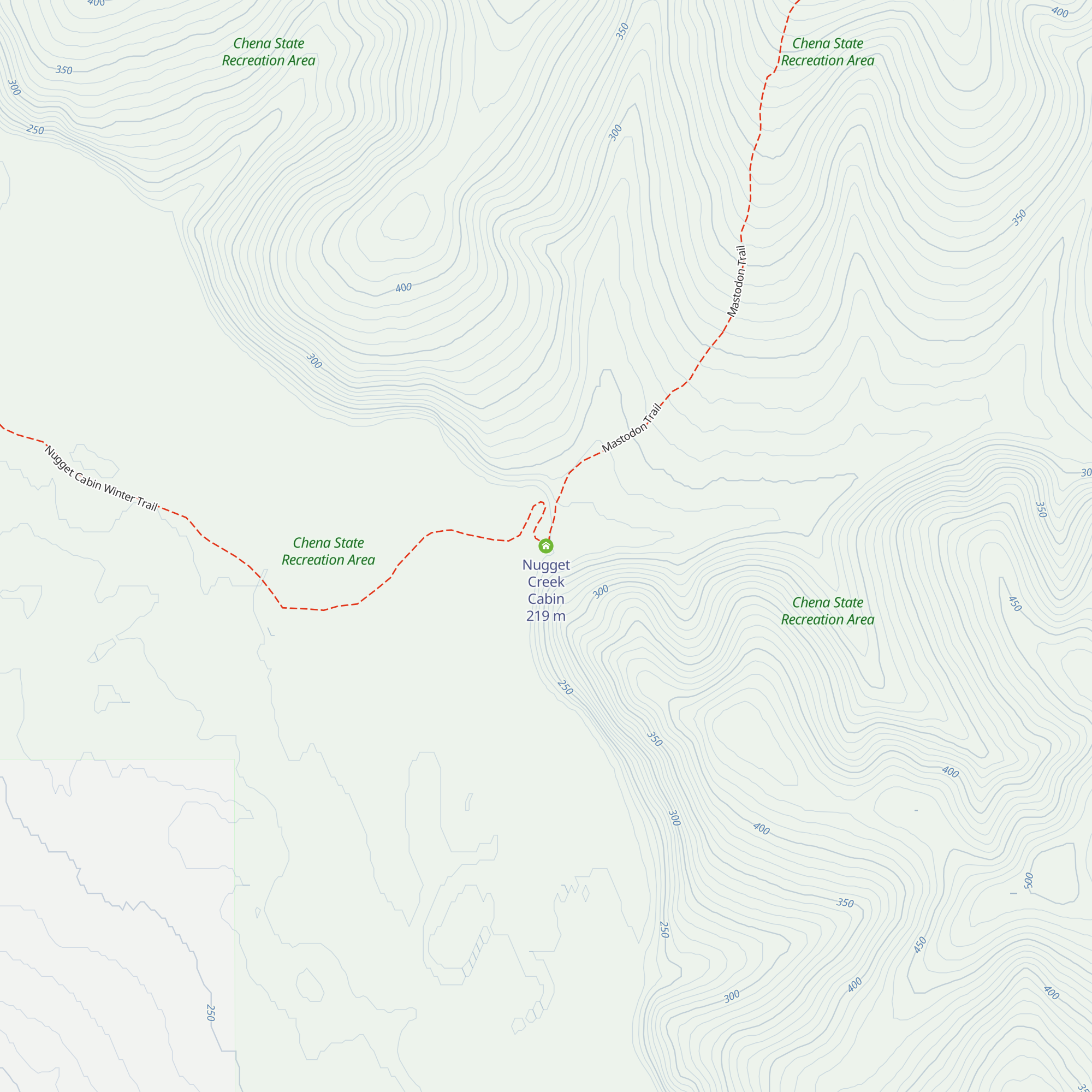 Nugget Creek Cabin map