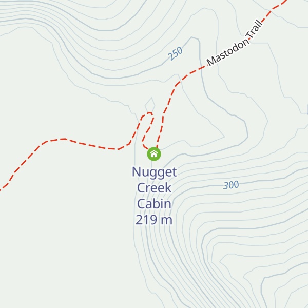 Map of Nugget Creek Cabin