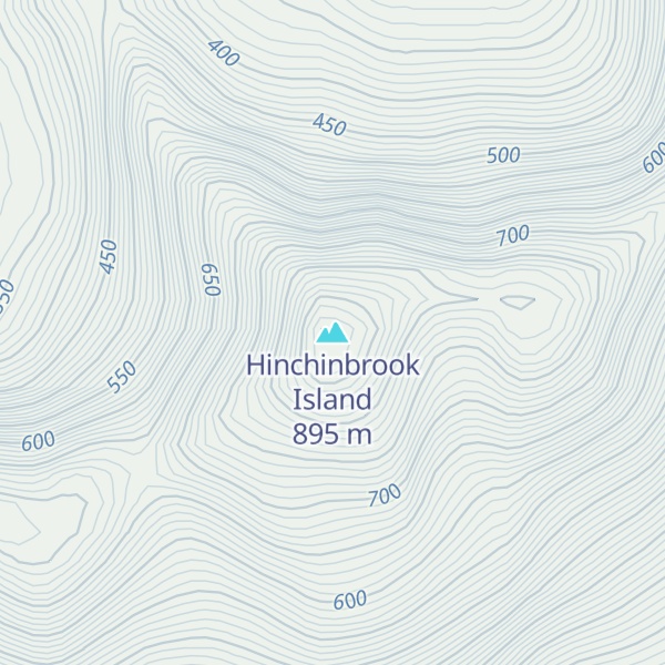 Map of Hinchinbrook Island