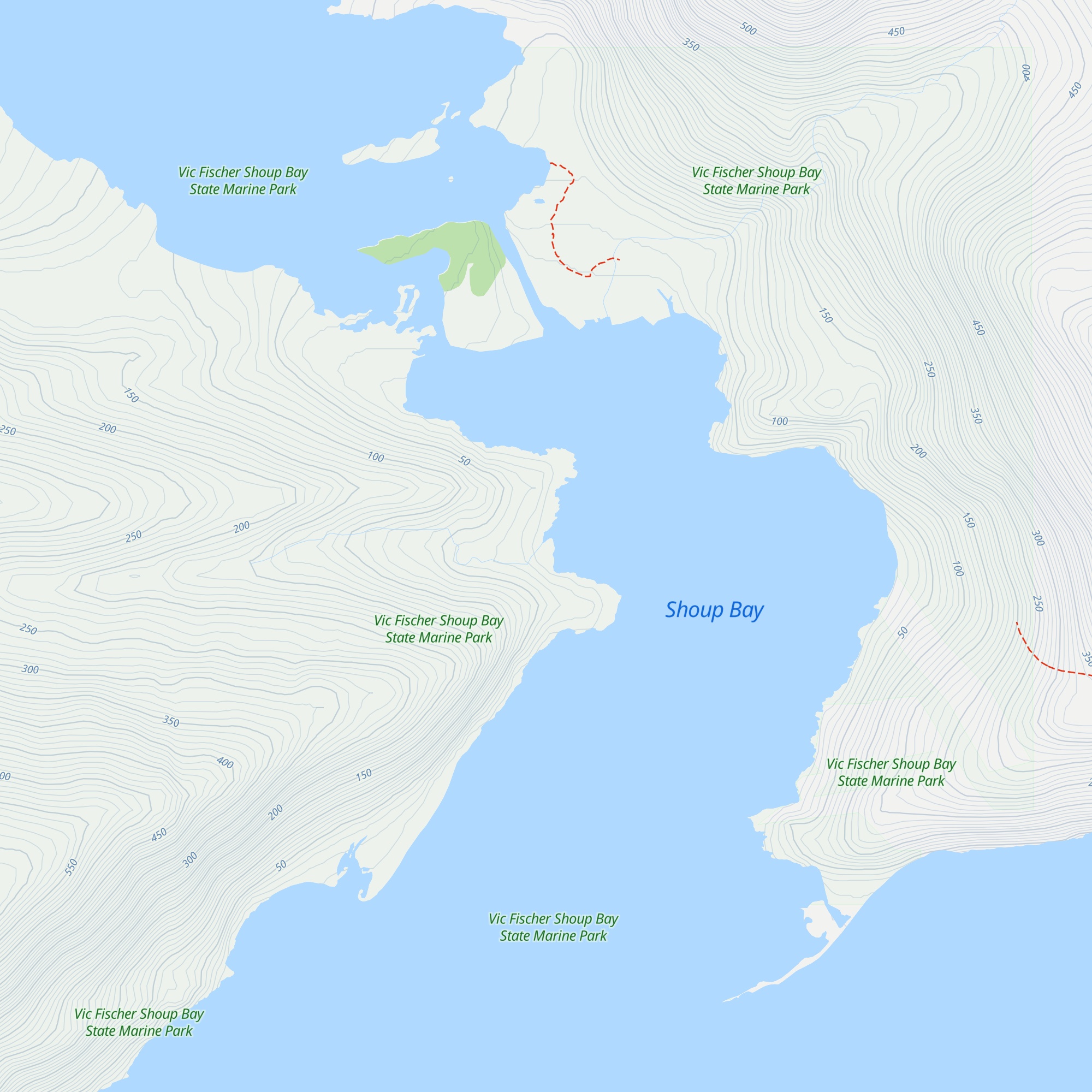 McAllister Creek Public Use Cabin map