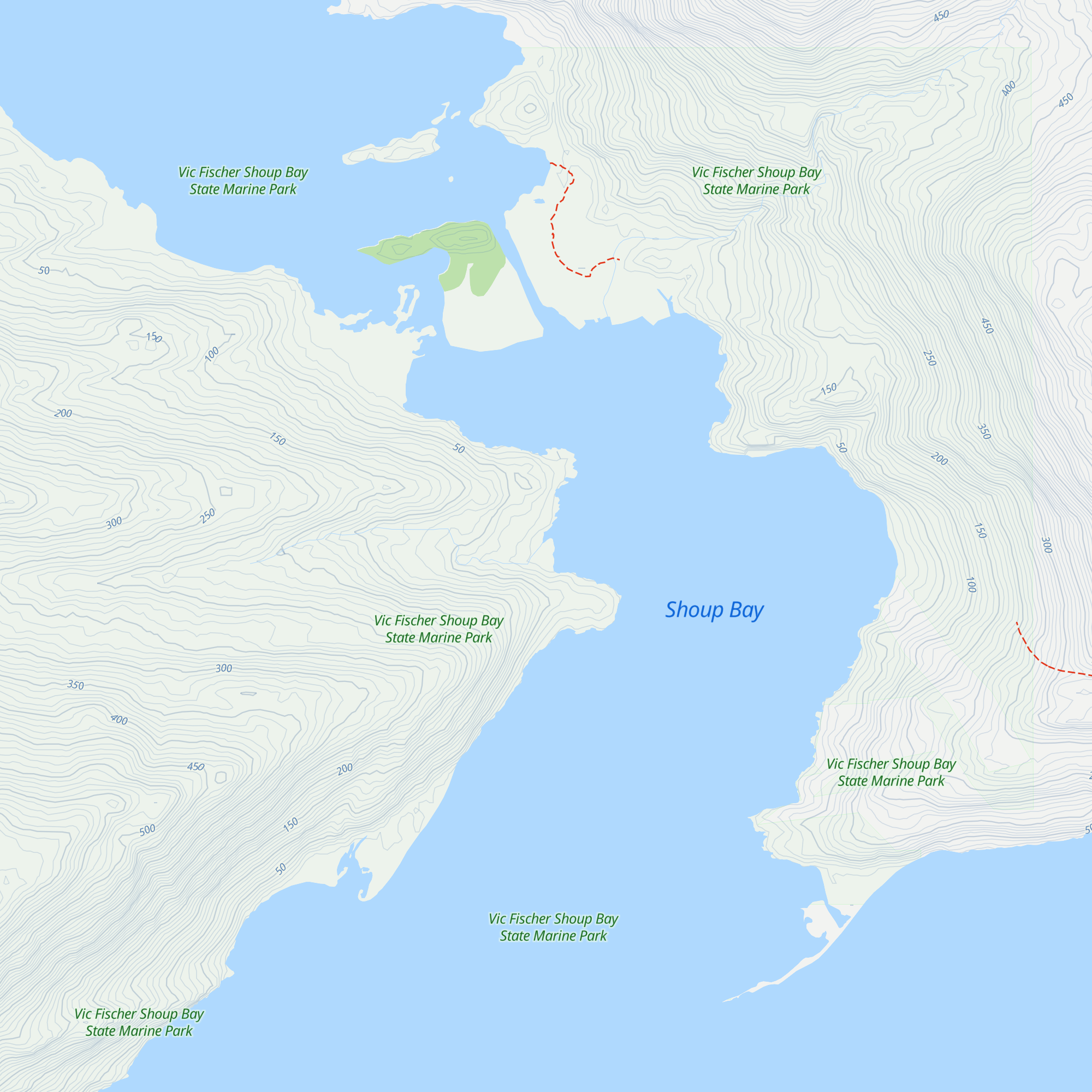 McAllister Creek Public Use Cabin map