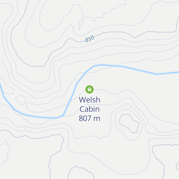 Map of Welsh Cabin