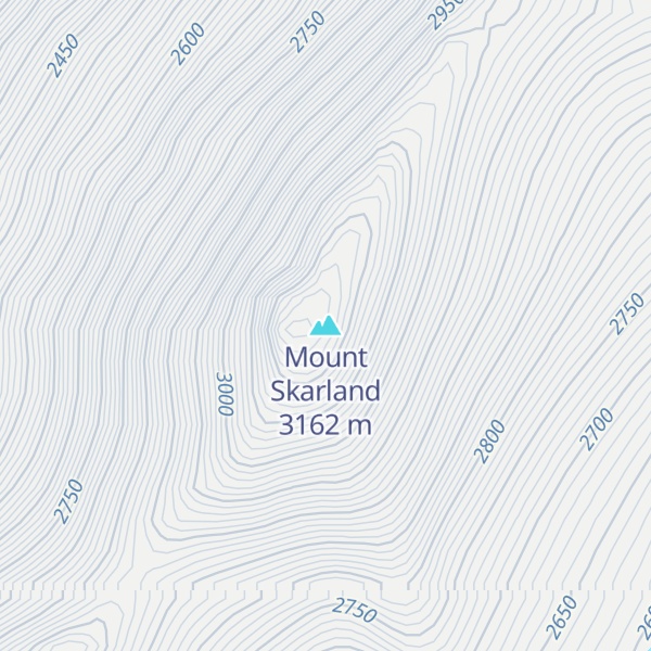 Map of Mount Skarland