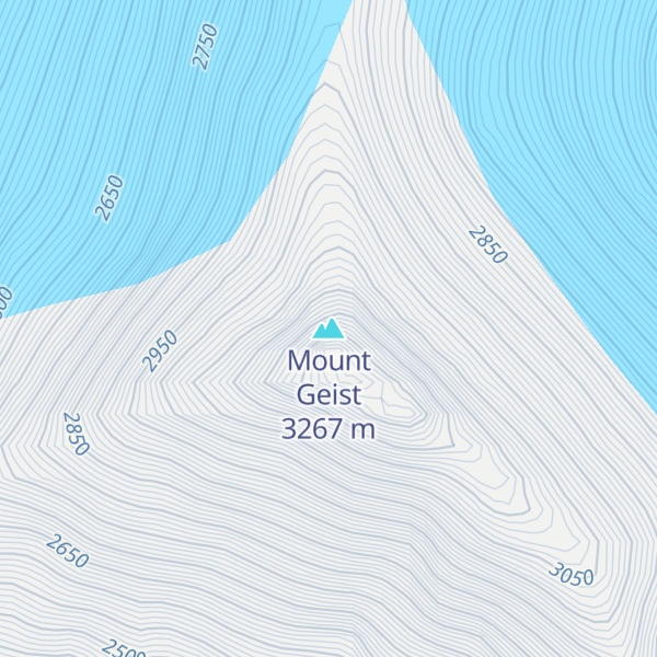 Map of Mount Geist