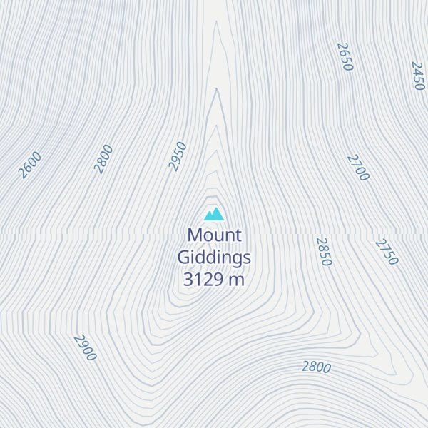 Map of Mount Giddings