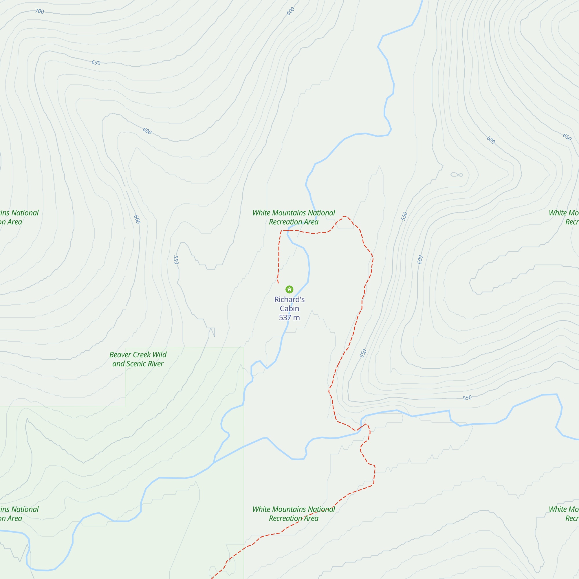 Richard's Cabin map