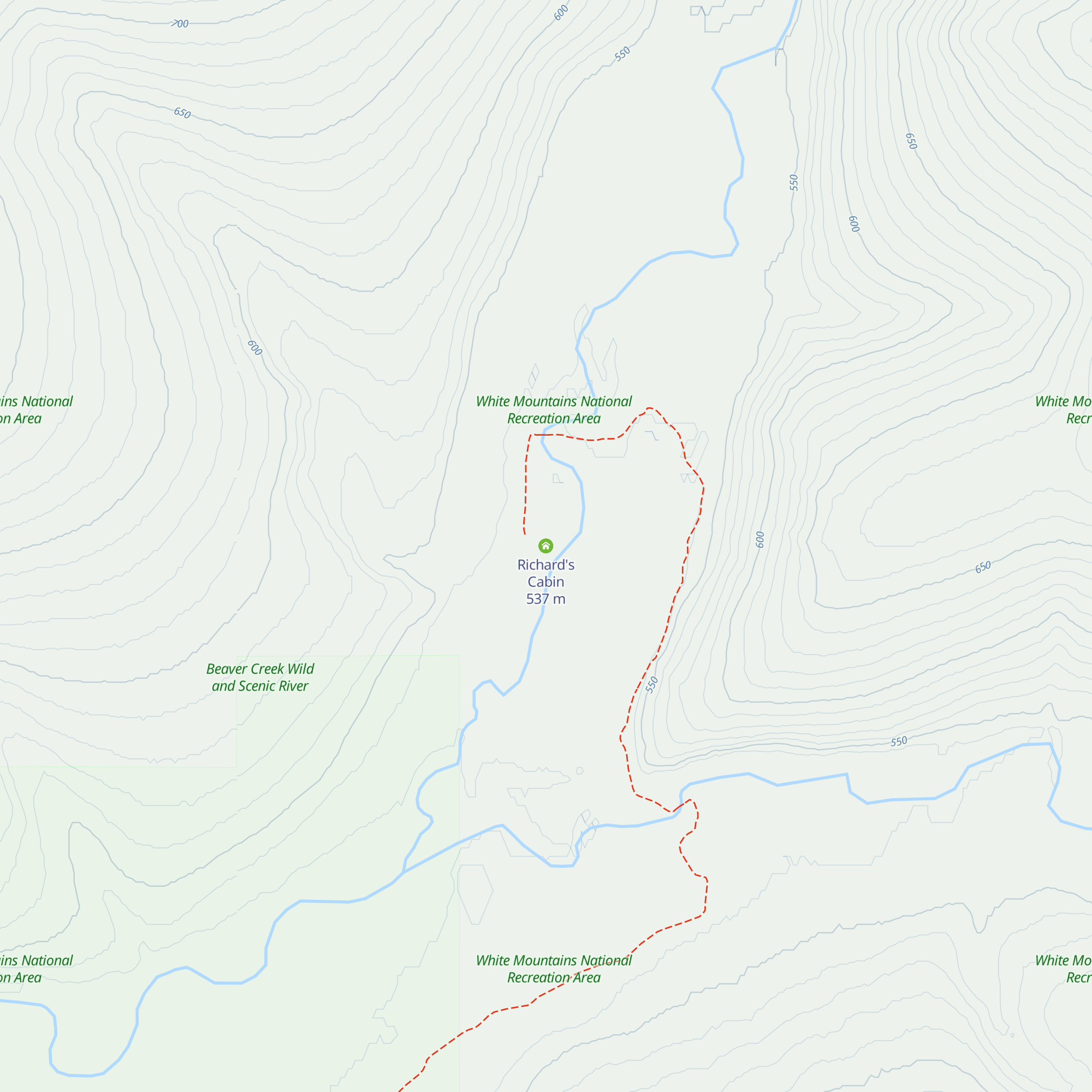 Richard's Cabin map