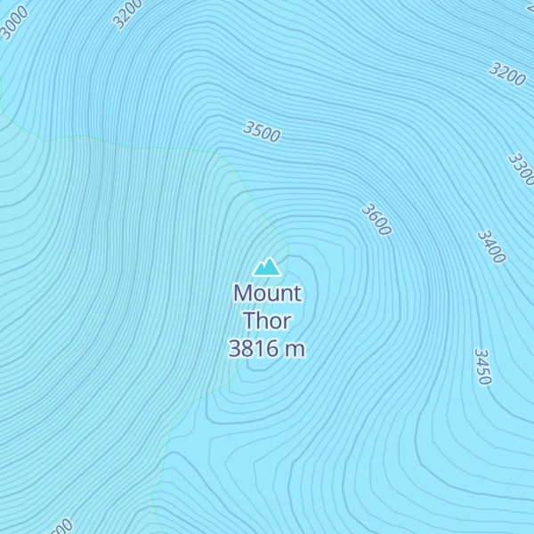 Map of Mount Thor