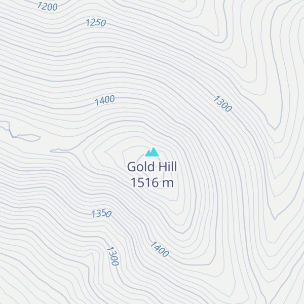 Map of Gold Hill