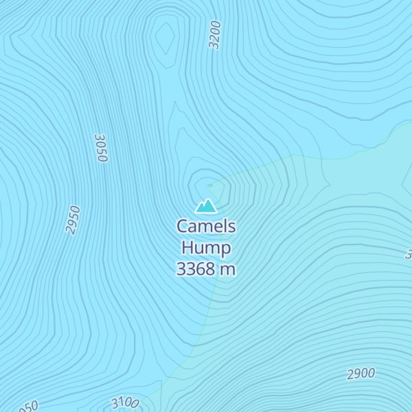 Map of Camels Hump